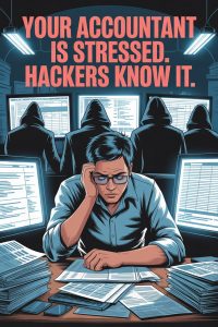 Your Accountant Is Stressed. <br>Hackers Know It.